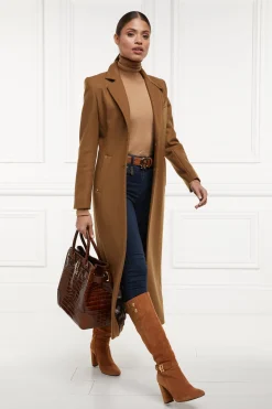 Clearance Full Length Regency Coat (Dark Camel) Women Coats|Tailoring
