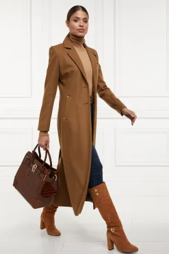 Clearance Full Length Regency Coat (Dark Camel) Women Coats|Tailoring
