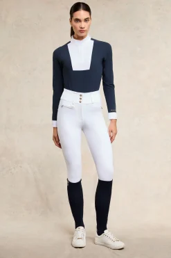 Outlet Gatcombe Long Sleeve Show Shirt (Ink Navy) Base Layers