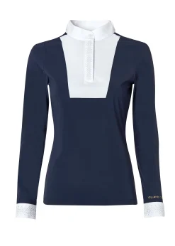 Outlet Gatcombe Long Sleeve Show Shirt (Ink Navy) Base Layers