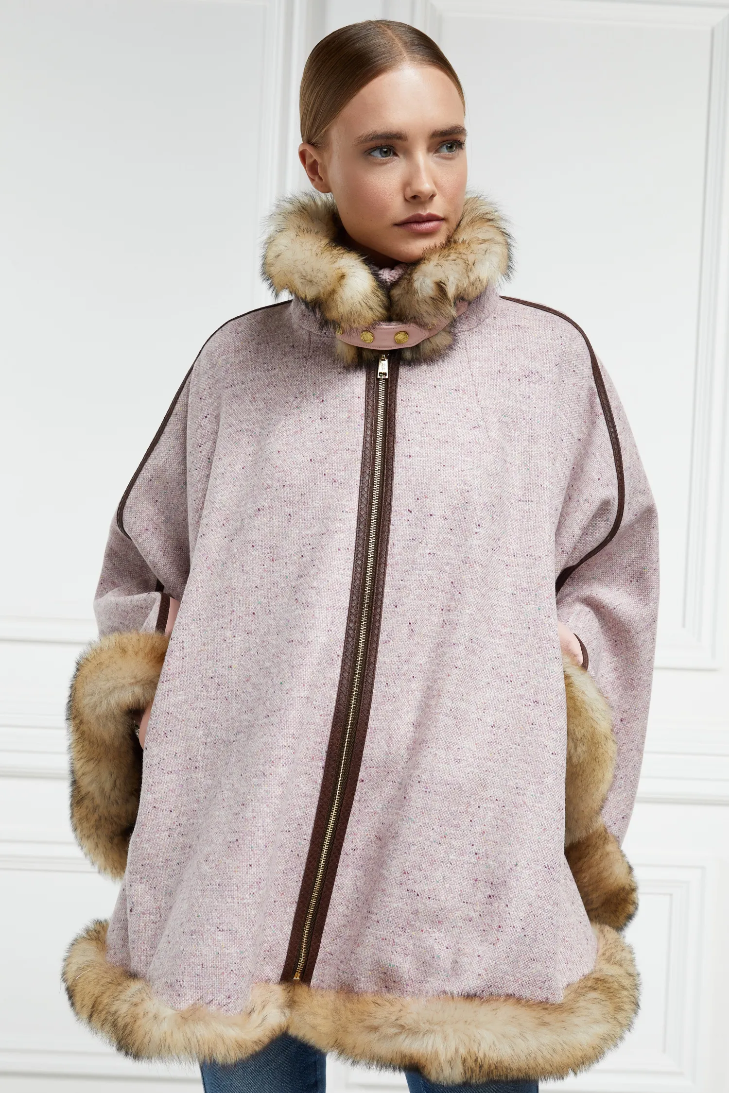 Best Gold Label Chiltern Cape (Anniversary Pink) Women Capes|Tailoring