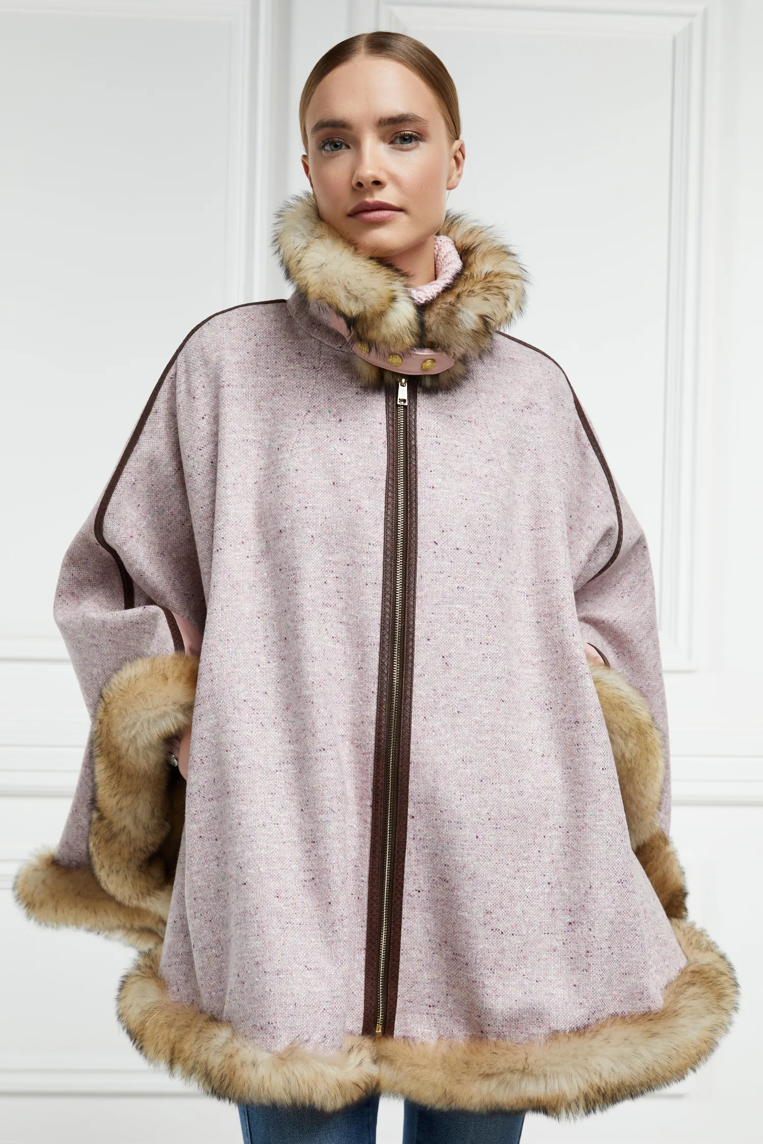 Best Gold Label Chiltern Cape (Anniversary Pink) Women Capes|Tailoring