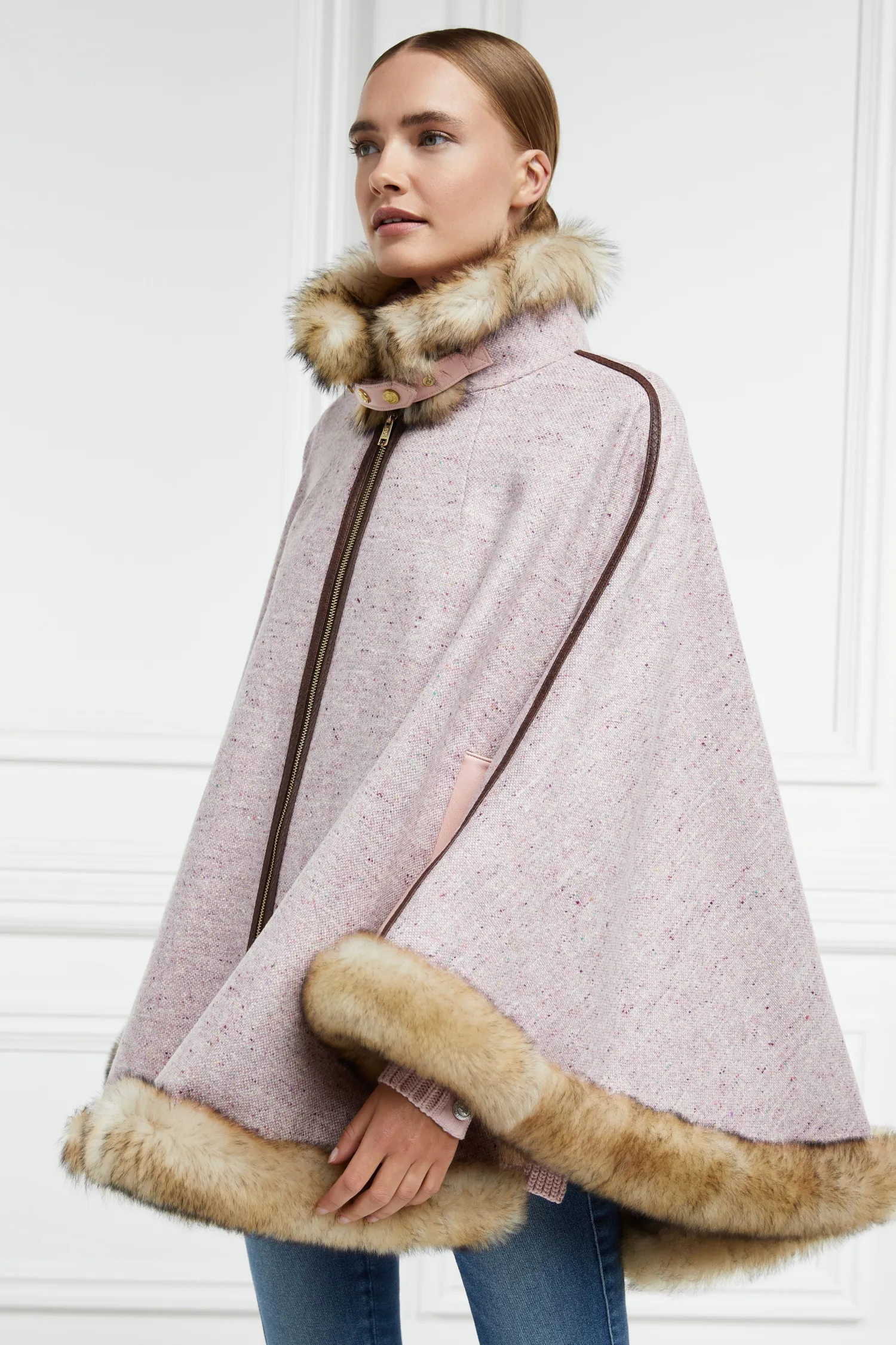 Best Gold Label Chiltern Cape (Anniversary Pink) Women Capes|Tailoring