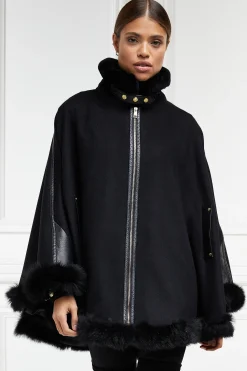 Hot Gold Label Chiltern Cape (Soft Black) Women Capes
