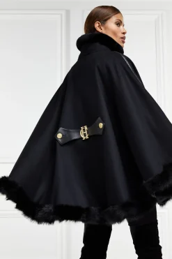 Hot Gold Label Chiltern Cape (Soft Black) Women Capes