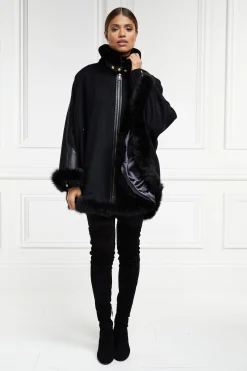 Hot Gold Label Chiltern Cape (Soft Black) Women Capes