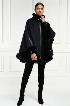 Hot Gold Label Chiltern Cape (Soft Black) Women Capes