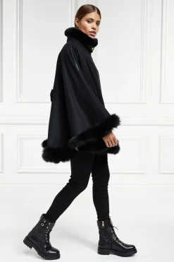 Hot Gold Label Chiltern Cape (Soft Black) Women Capes