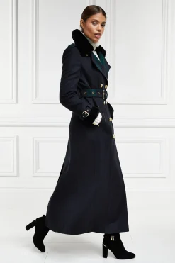 Discount Gold Label Trench (Soft Navy Blackwatch) Women Coats|Tailoring
