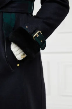 Discount Gold Label Trench (Soft Navy Blackwatch) Women Coats|Tailoring