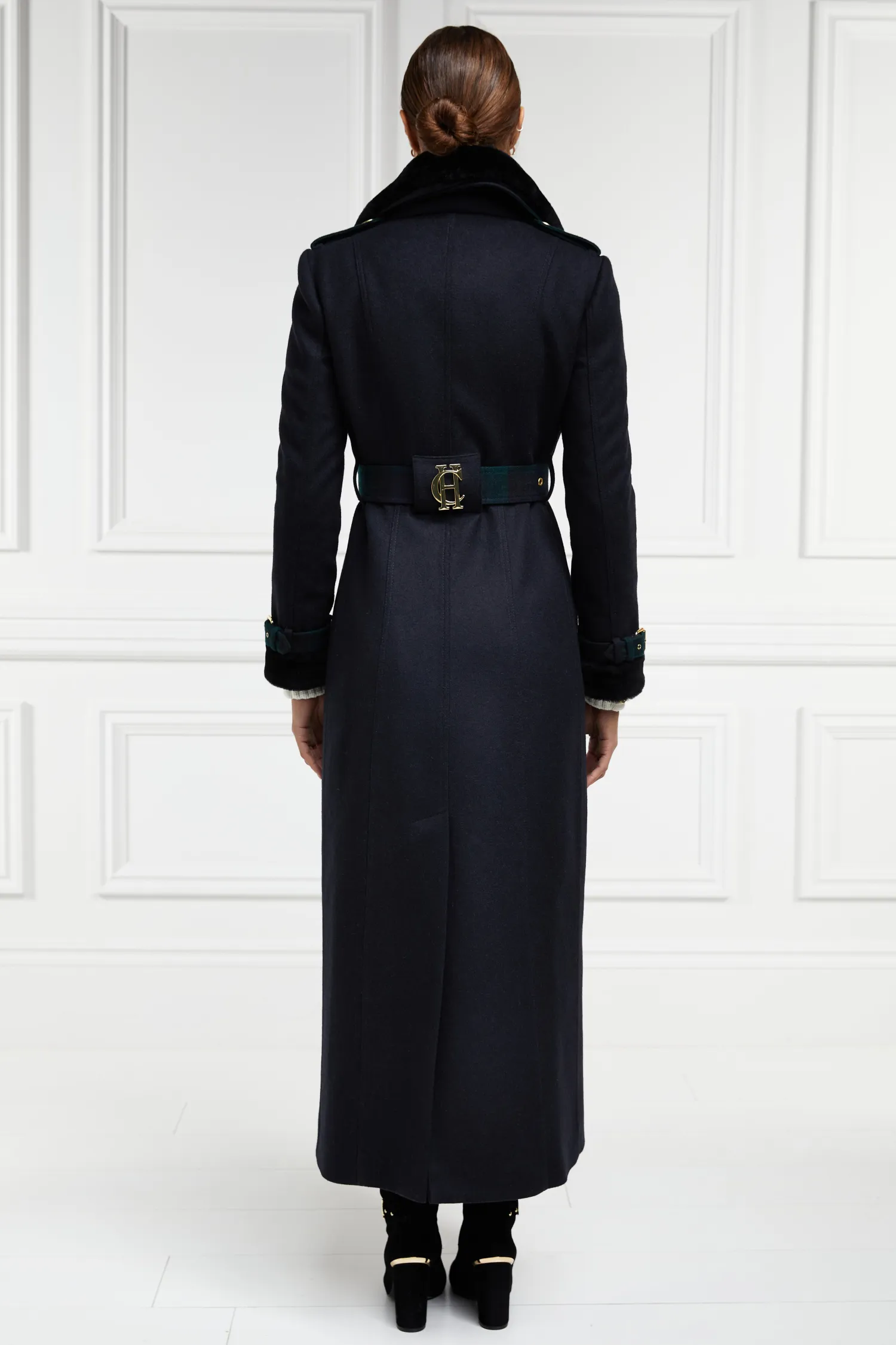 Discount Gold Label Trench (Soft Navy Blackwatch) Women Coats|Tailoring
