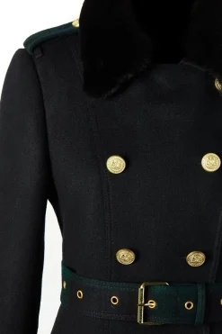 Discount Gold Label Trench (Soft Navy Blackwatch) Women Coats|Tailoring
