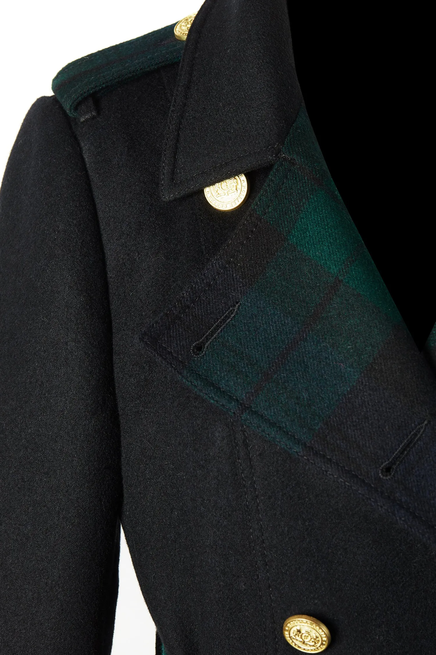 Discount Gold Label Trench (Soft Navy Blackwatch) Women Coats|Tailoring