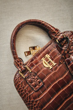 Clearance Grovesnor Tote Bag (Dark Tan Croc) Women Tote Bags|Bags