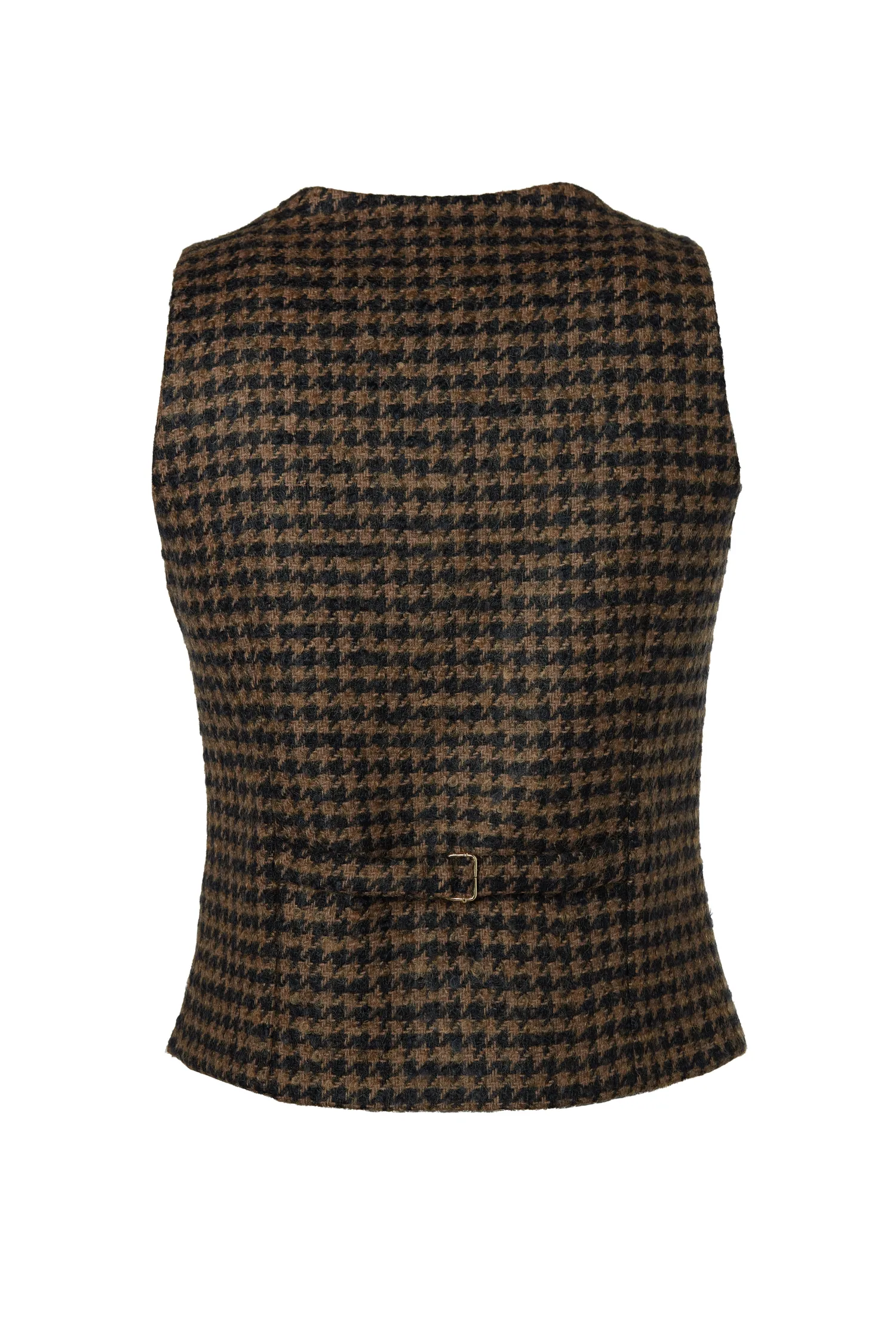 Best Hampton Waistcoat (Chocolate Houndstooth) Women Waistcoats|Tailoring