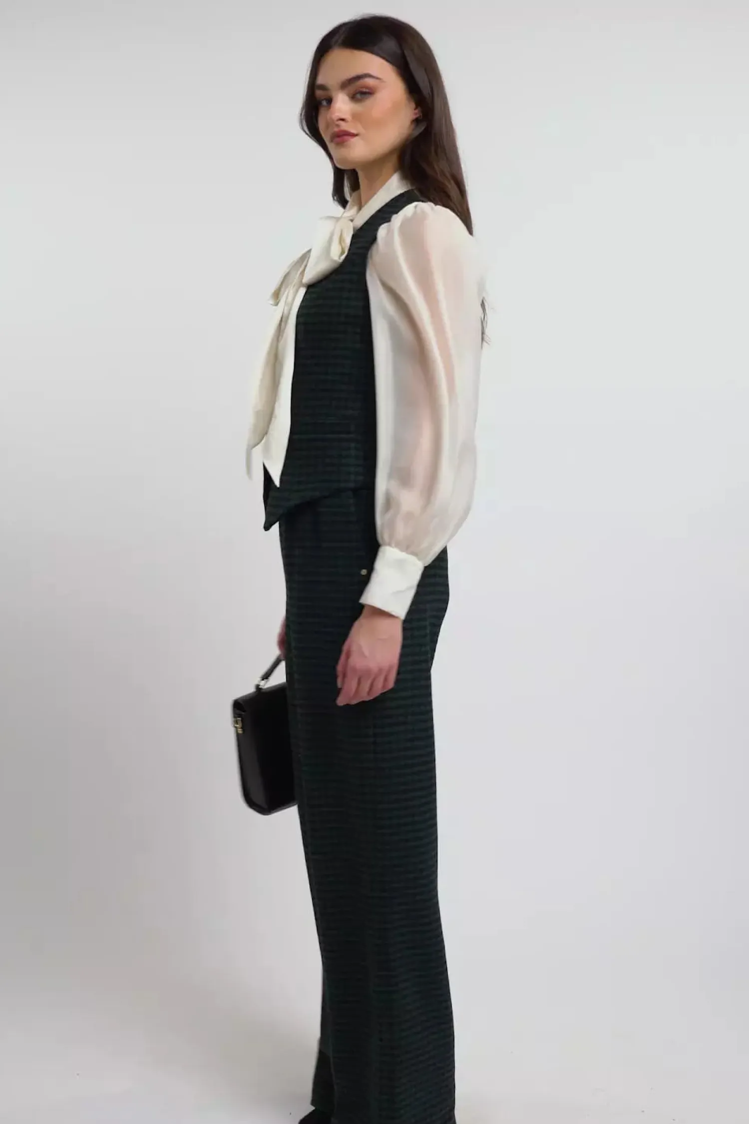 Online Hampton Waistcoat (Emerald Houndstooth) Women Waistcoats|Tailoring