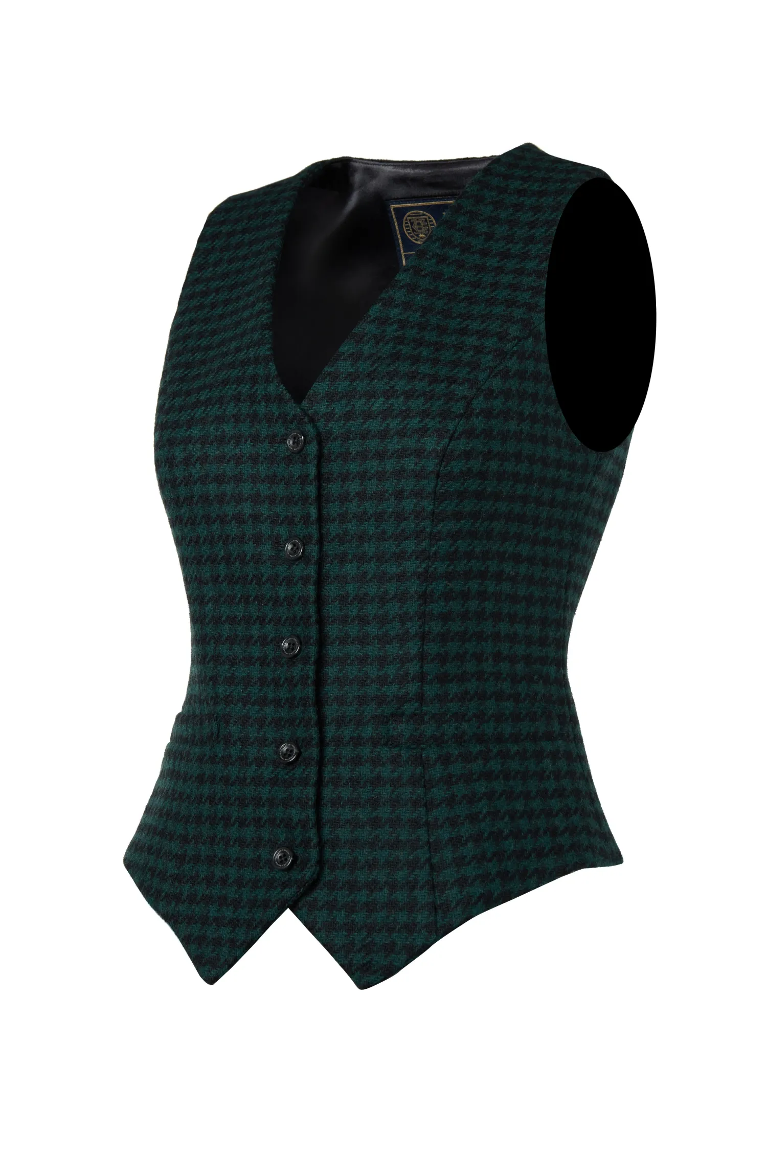 Online Hampton Waistcoat (Emerald Houndstooth) Women Waistcoats|Tailoring