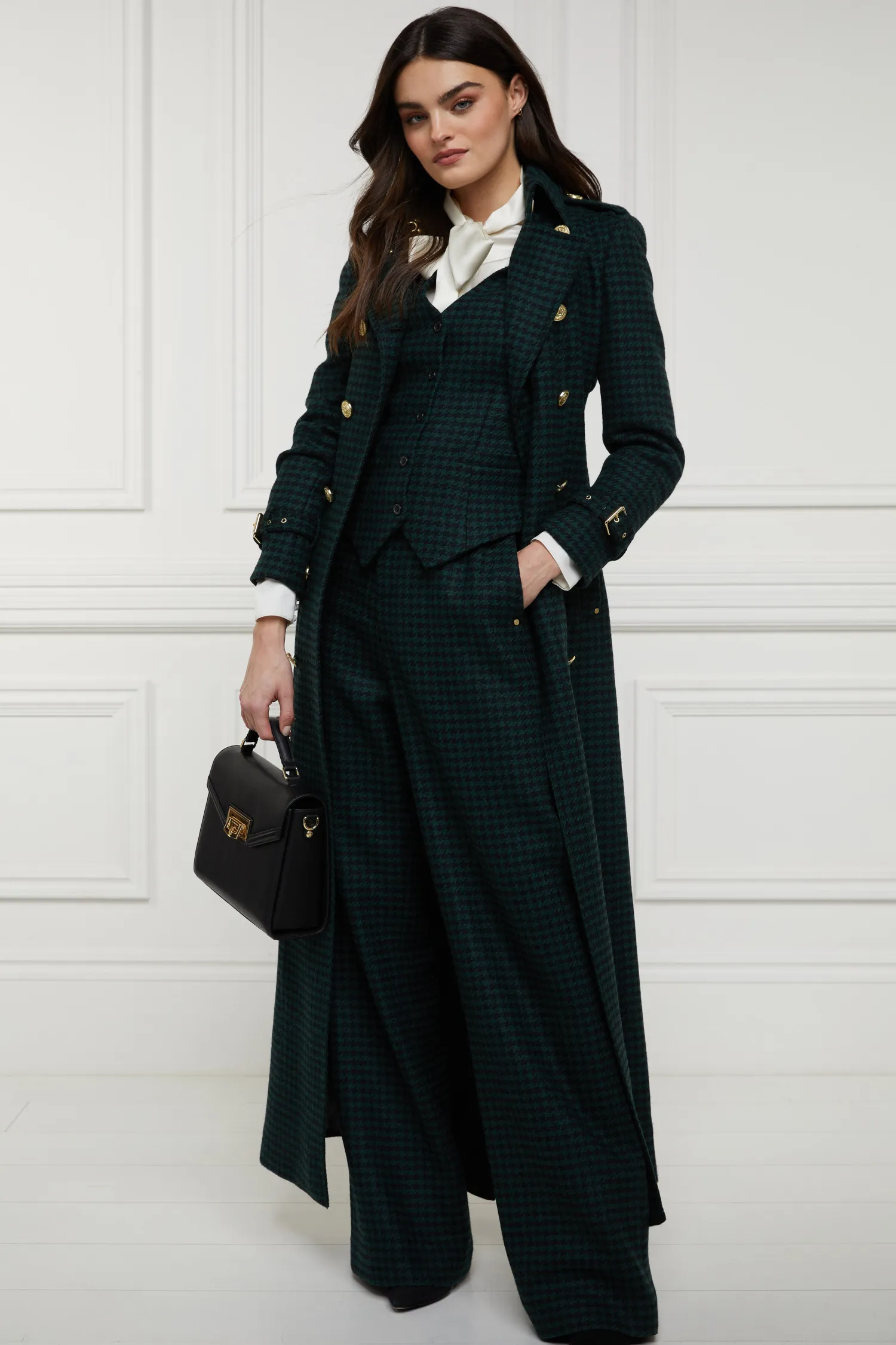 Online Hampton Waistcoat (Emerald Houndstooth) Women Waistcoats|Tailoring