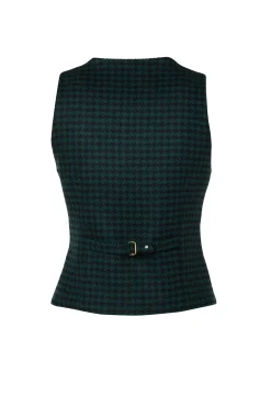 Online Hampton Waistcoat (Emerald Houndstooth) Women Waistcoats|Tailoring