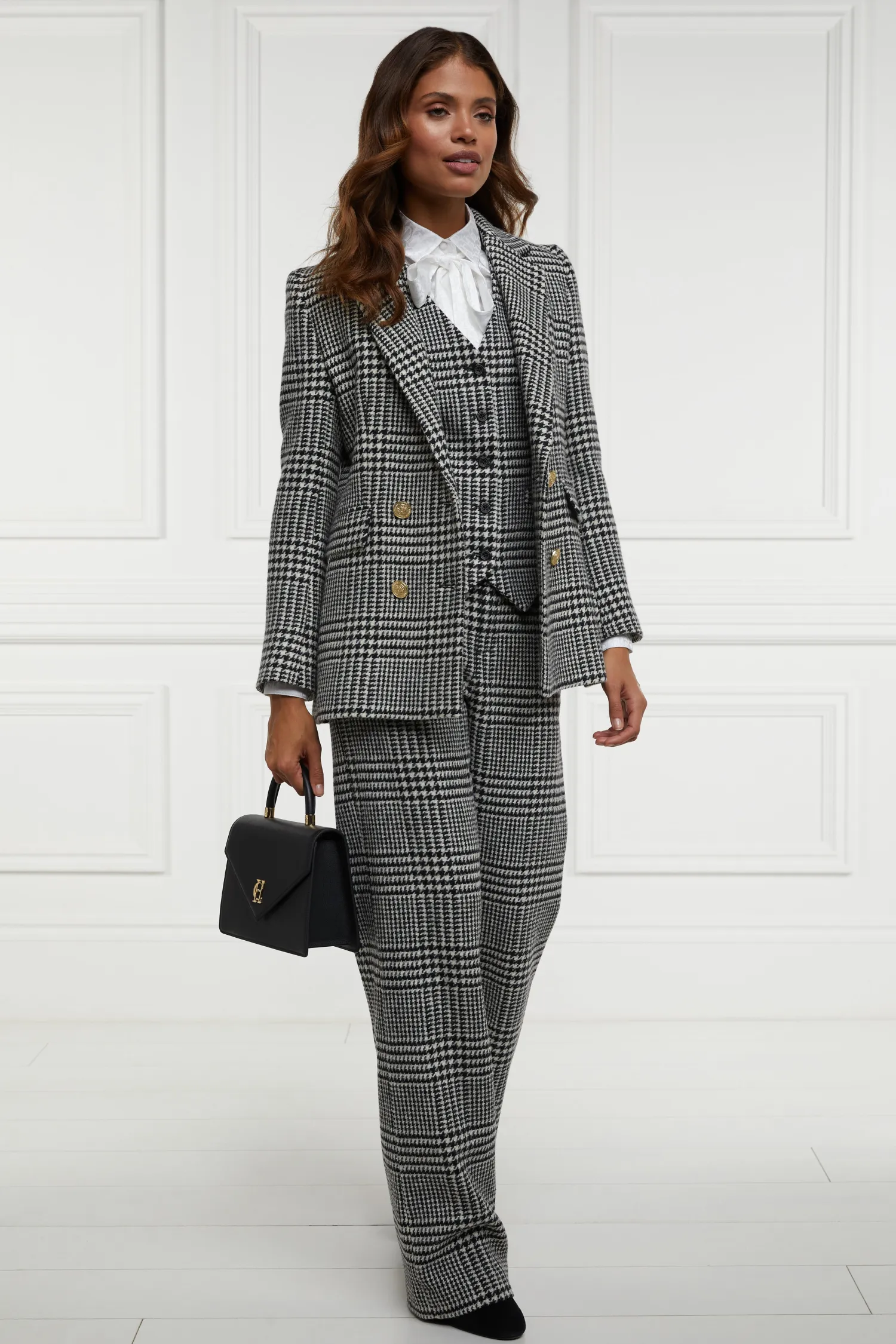 Best Hampton Waistcoat (Large Scale Prince of Wales Mono) Women Waistcoats|Tailoring
