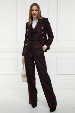Outlet Hampton Waistcoat (Mulberry Tartan) Women Waistcoats|Tailoring
