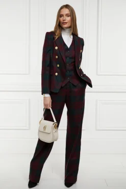 Outlet Hampton Waistcoat (Mulberry Tartan) Women Waistcoats|Tailoring