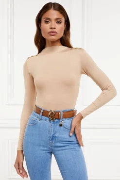 Discount Harper Long Sleeve Bodysuit (Light Camel) Women Bodysuits
