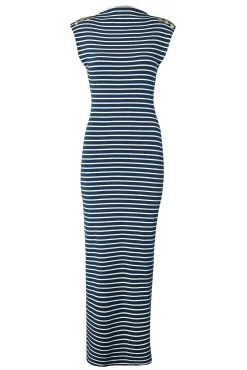 Online Harper Maxi Dress (Ink Navy Natural Stripe) Women Dresses