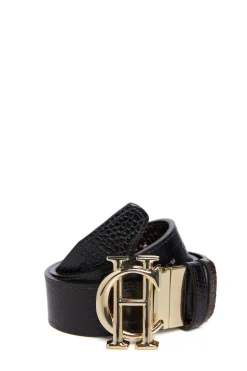 Fashion HC Classic Belt Reversible (Black Chocolate Croc) Women Belts|Belts