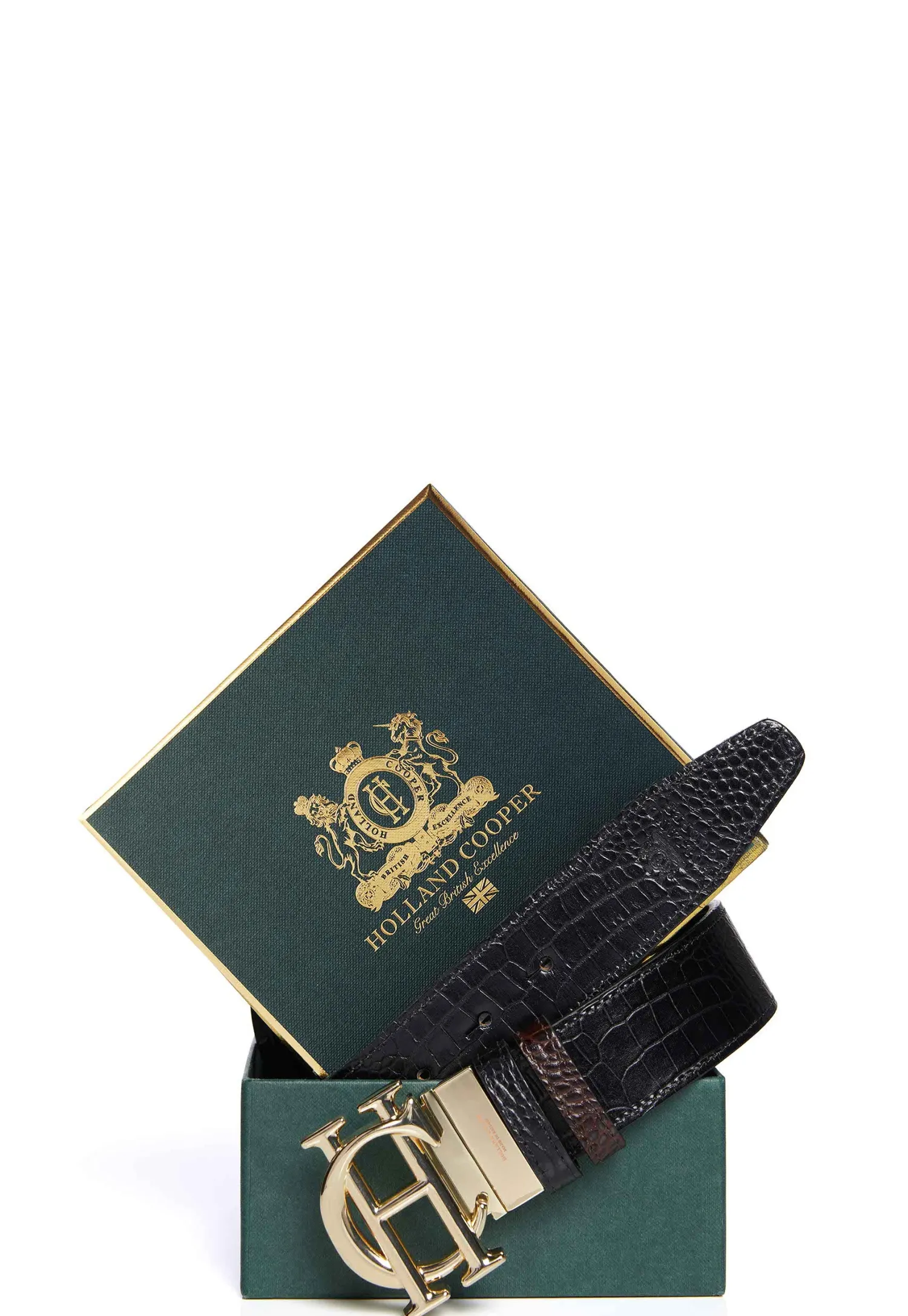 Fashion HC Classic Belt Reversible (Chocolate Black Croc) Women Belts|Belts