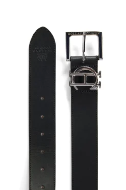 New HC Classic Logo Belt (Black Silver) Women Belts|Belts