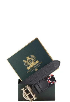 Online HC Heritage Belt (Navy Tricolour) Women Belts|Belts
