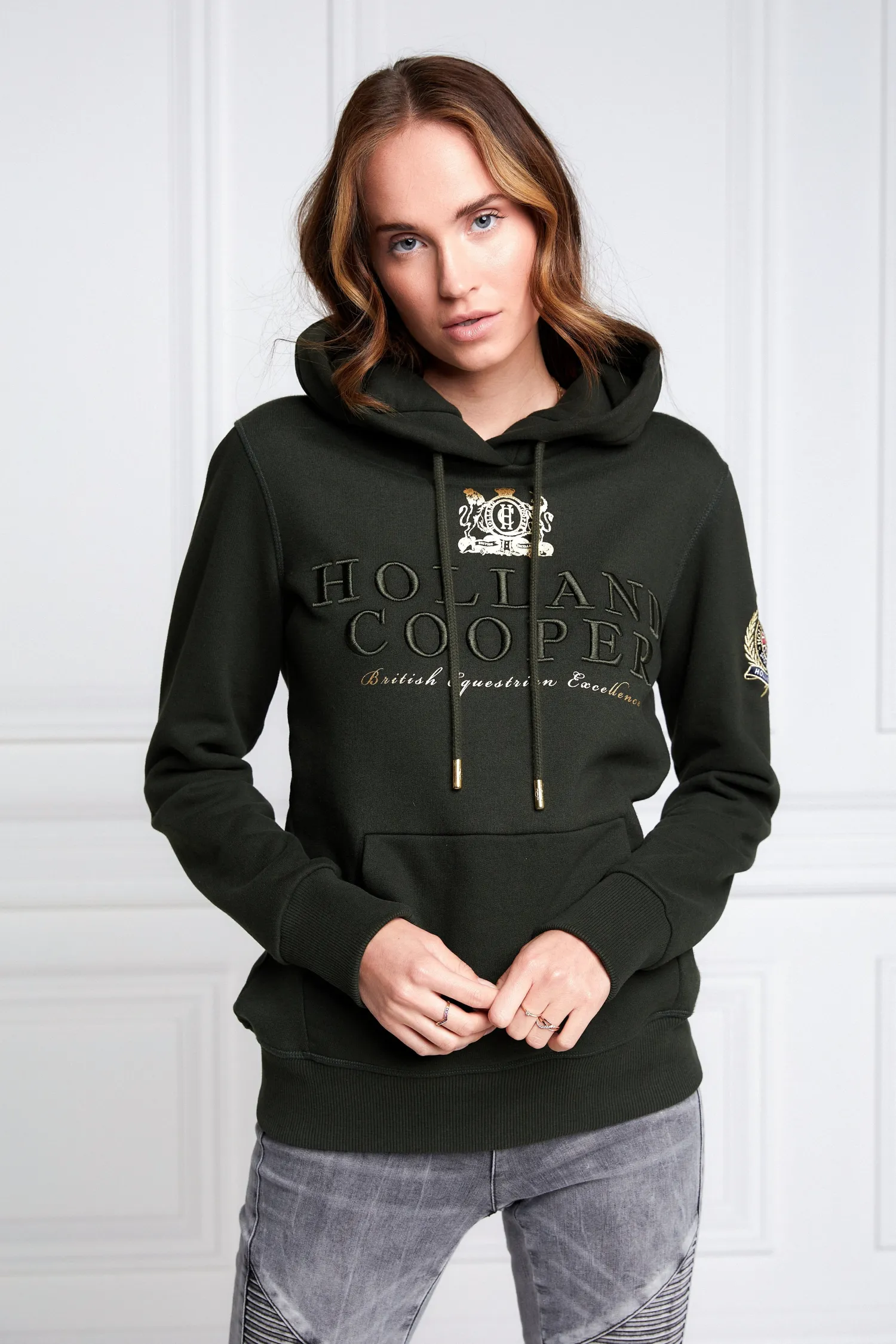 Fashion HC Heritage Hoodie (Racing Green) Women Hoodies & Sweatshirts|Hoodies