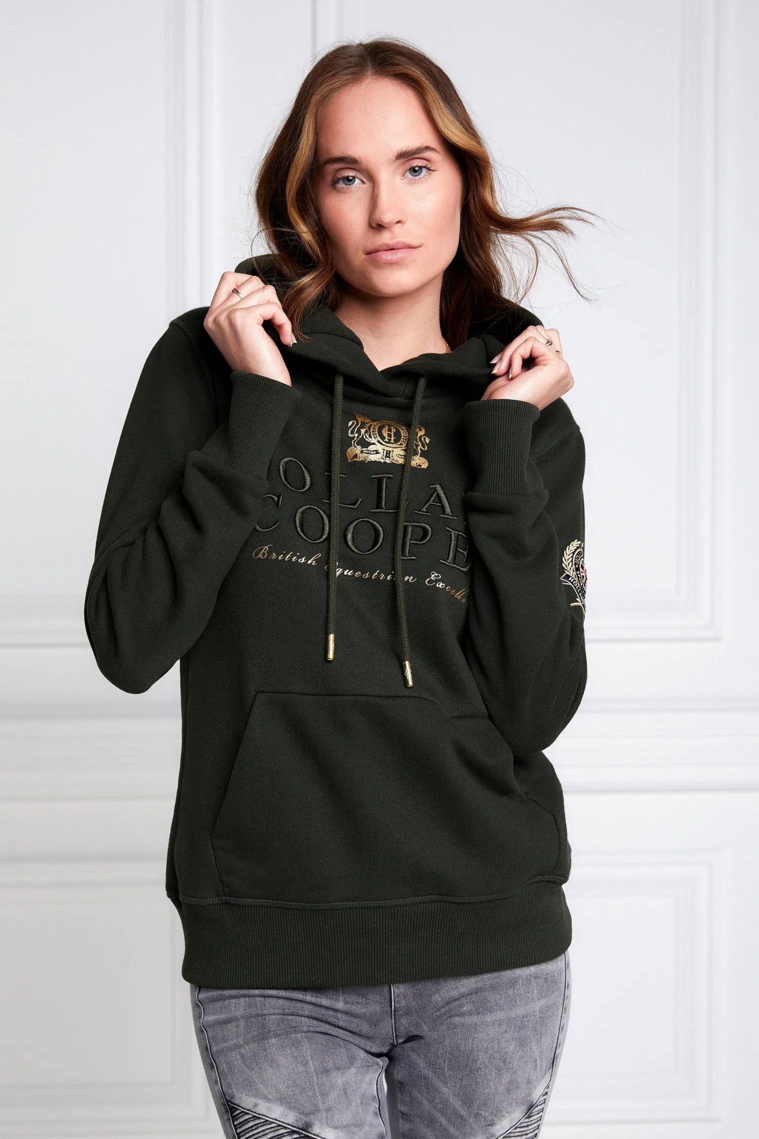 Fashion HC Heritage Hoodie (Racing Green) Women Hoodies & Sweatshirts|Hoodies