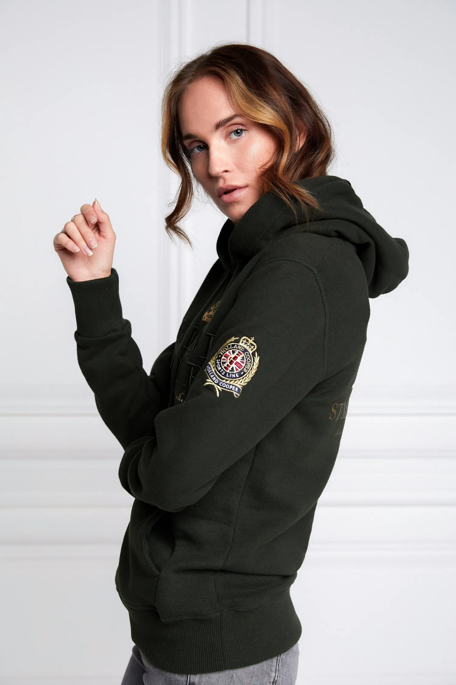 Fashion HC Heritage Hoodie (Racing Green) Women Hoodies & Sweatshirts|Hoodies