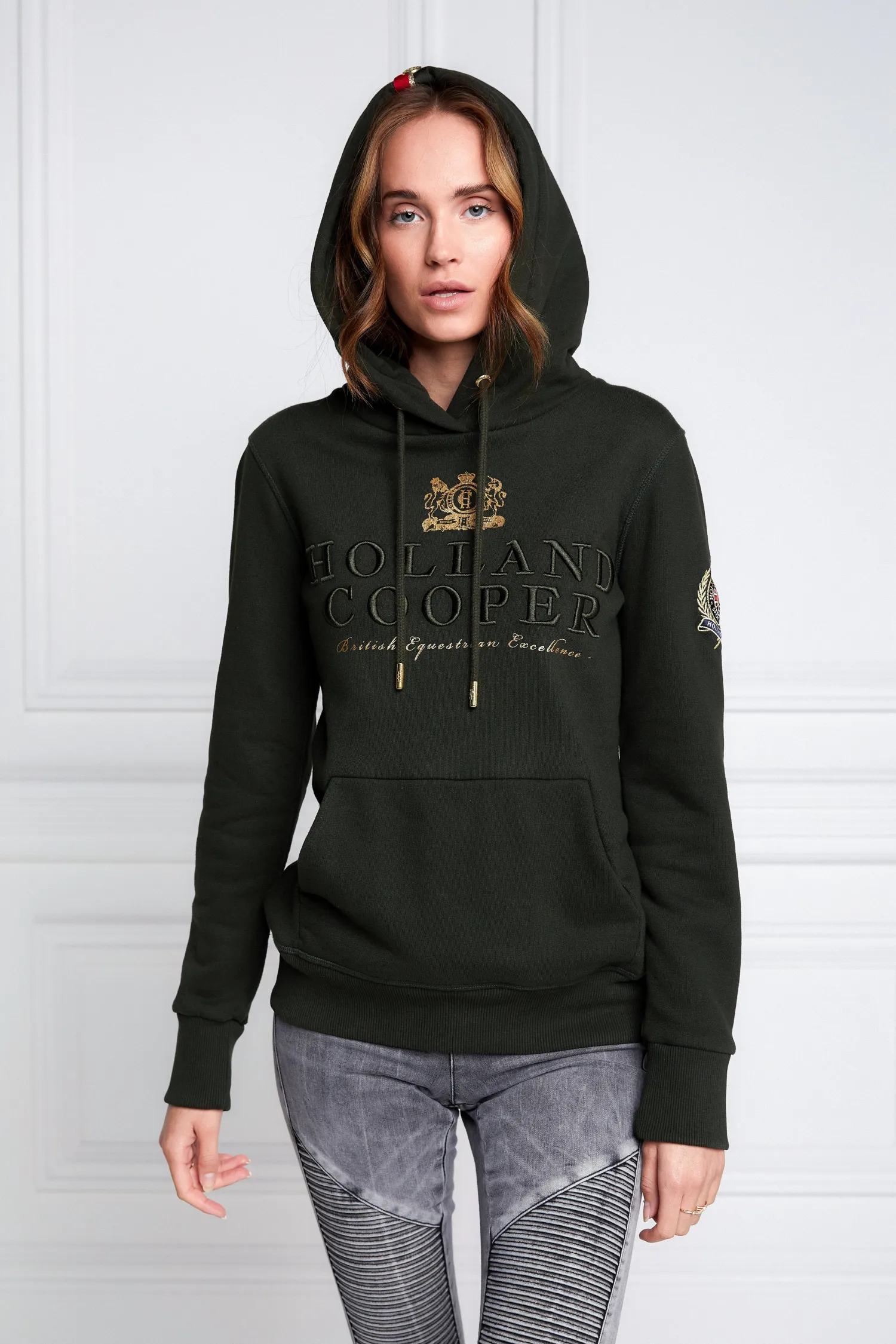 Fashion HC Heritage Hoodie (Racing Green) Women Hoodies & Sweatshirts|Hoodies