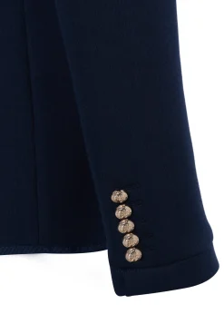 Hot Henley Blazer (Navy Navy) Women Jackets|Blazers