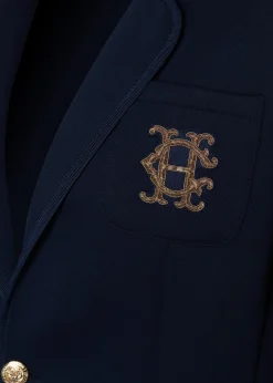Hot Henley Blazer (Navy Navy) Women Jackets|Blazers