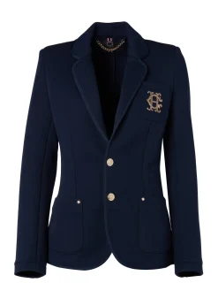 Hot Henley Blazer (Navy Navy) Women Jackets|Blazers