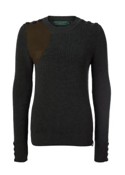 Fashion Heritage Crew Neck Knit (Forest Marl) Women Knitwear