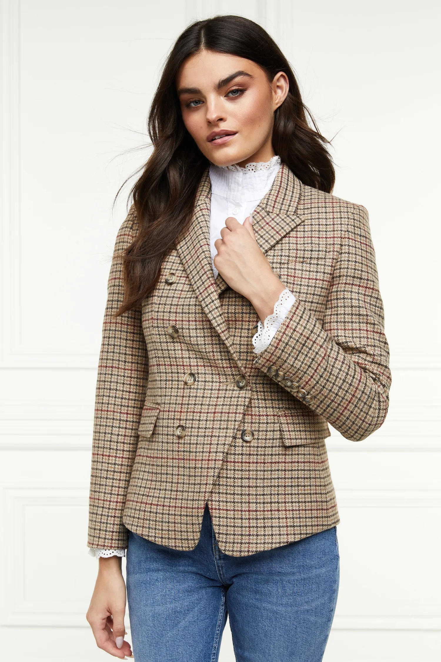Online Heritage Knightsbridge Blazer (Charlton Tweed Horn Button) Women Blazers|Tailoring