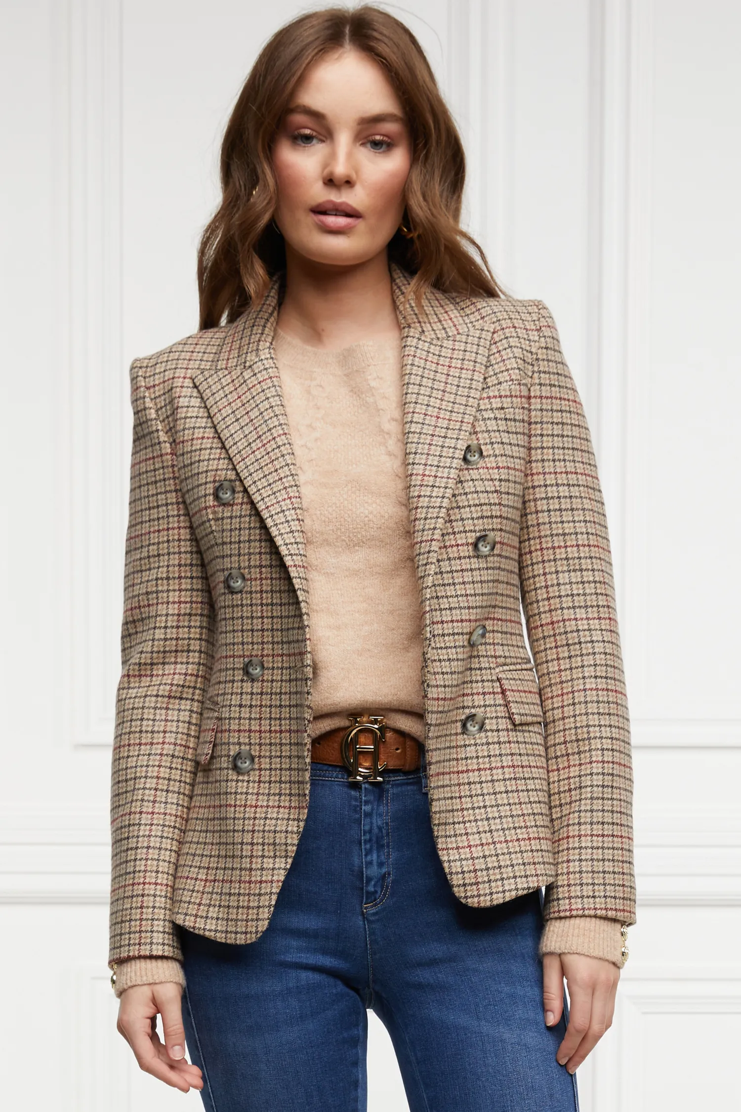 Online Heritage Knightsbridge Blazer (Charlton Tweed Horn Button) Women Blazers|Tailoring