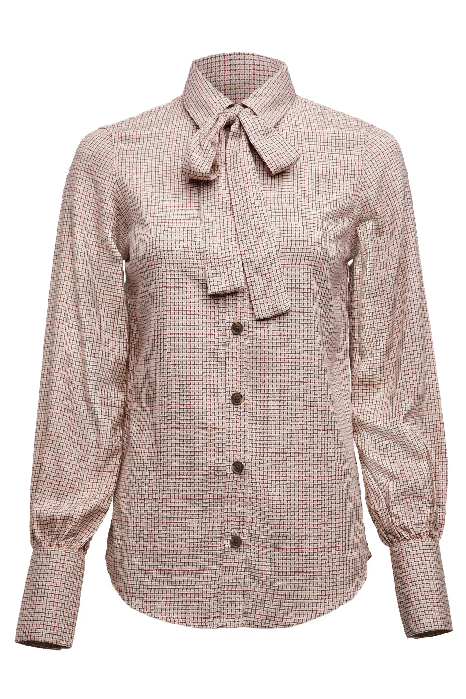 Outlet Heritage Shirt (Oatmeal Check) Women Shirts & Blouses
