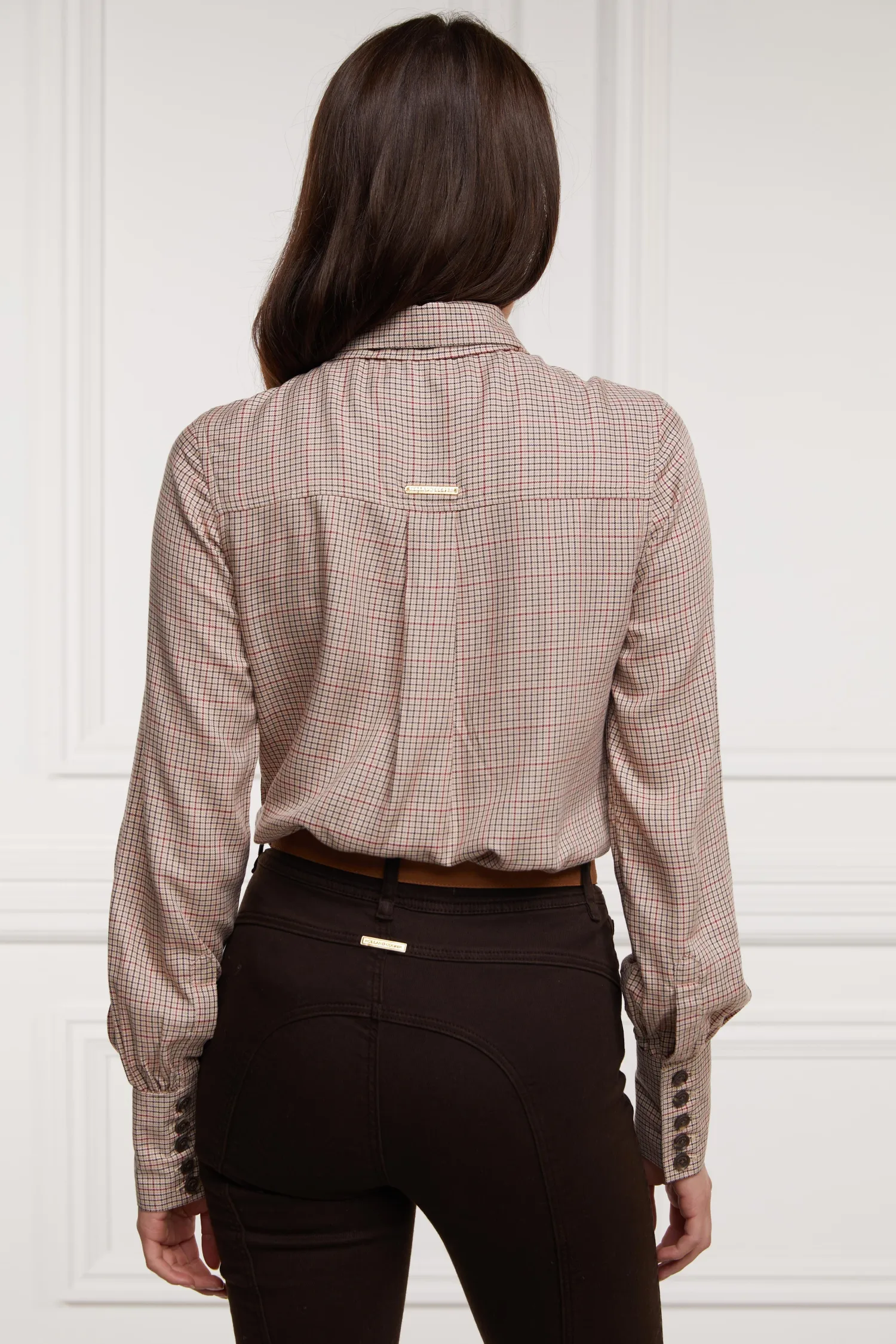 Outlet Heritage Shirt (Oatmeal Check) Women Shirts & Blouses