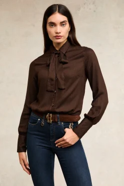 Online Heritage Shirt (Tobacco Herringbone) Women Shirts & Blouses