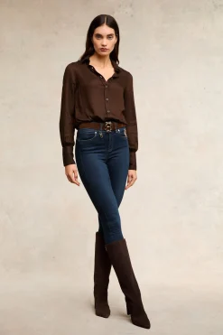 Online Heritage Shirt (Tobacco Herringbone) Women Shirts & Blouses
