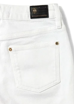 Discount High Rise Denim Short (Optic White) Women Shorts