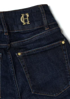 Best High Rise Flared Jean (Deep Indigo) Women Jeans