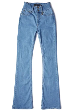 Fashion High Rise Flared Jean (Light Denim) Women Jeans