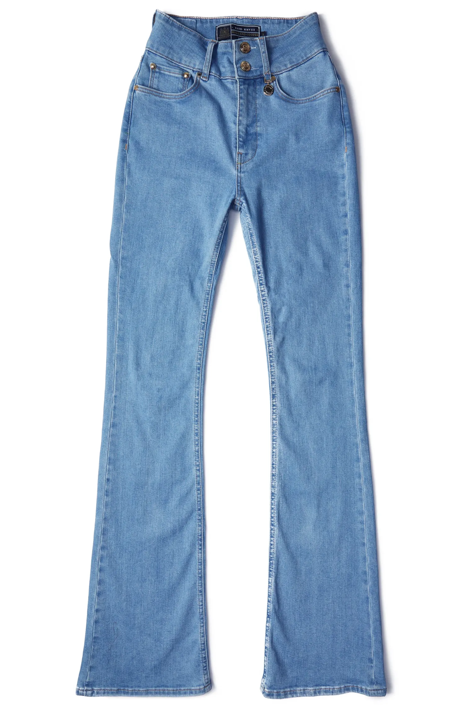 Fashion High Rise Flared Jean (Light Denim) Women Jeans